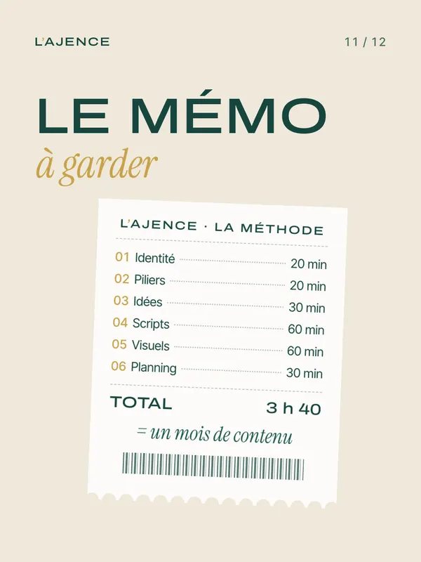 Carrousel 11&nbsp;: Le mémo à garder