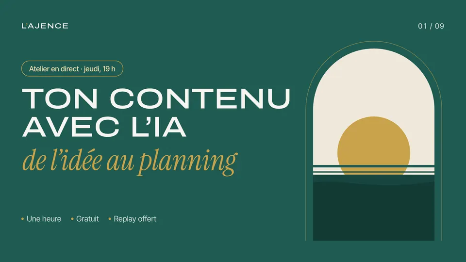 Présentation 1&nbsp;: Ton contenu avec l’IA
