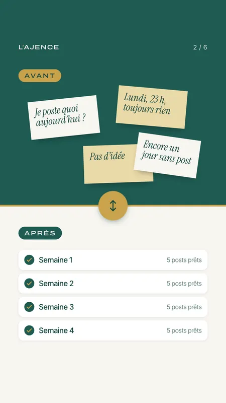 Story 2&nbsp;: Avant, après